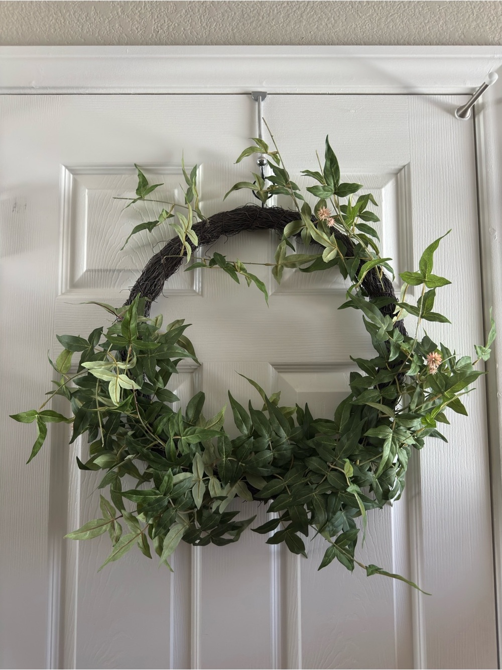 Used Greenery Artificial Wreath Rustic Door Wall Hanging Decor
